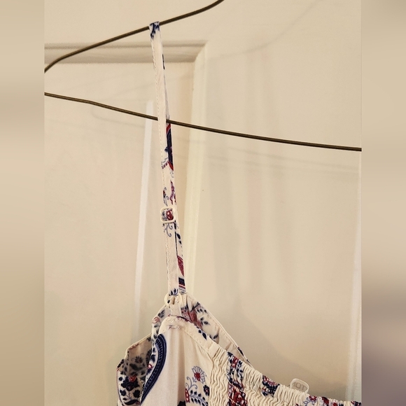 Cotton On XS Paisley Print Purple/Blue Mini Strappy Dress - Picture 7 of 12